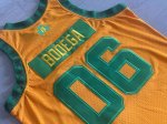 Maillot de Basket #06 Bodega M&N Worldwide Respect Jaune